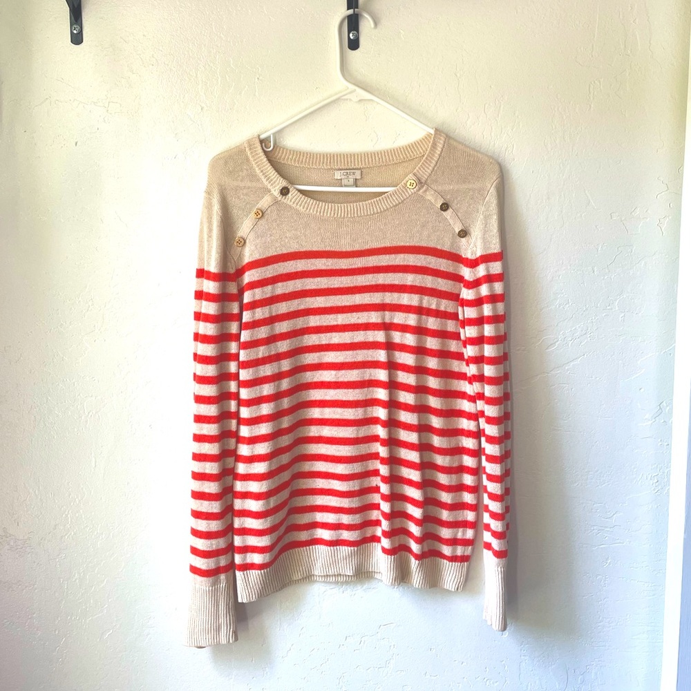 Linen Jcrew Nautical summer sweater